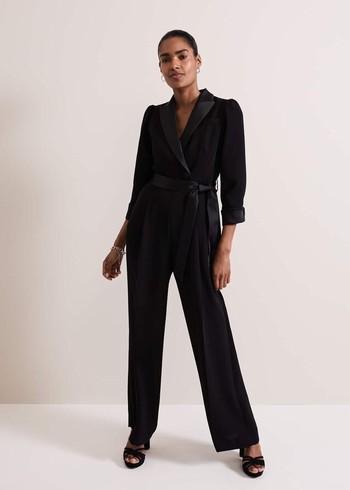 Phase Eight Kylie Tux Jumpsuit Black Canada | ONMDHV-413